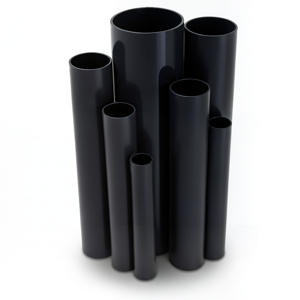 مواسير UPVC ضغط 4 بار قطر خارجي 110 مم سمك 2.2 مم لون اسود