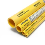 مواسير HDPE PE 80 ضغط اسمي 10 بار قطر خارجي 630 مم سمك 46.3 مم لون أصفر | نيبروبلاست