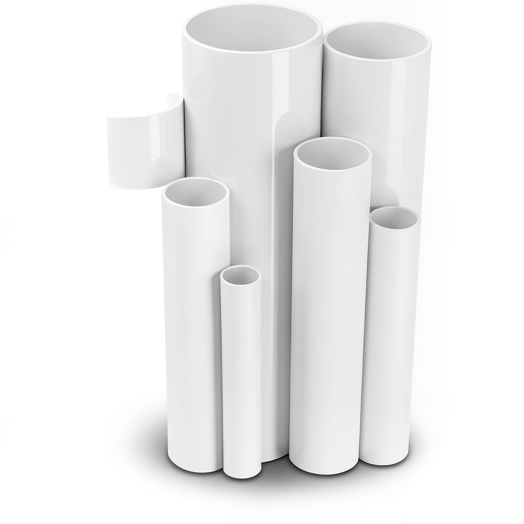 UPVC Pipes Nominal Pressure 10 Bar Outside Diameter 110 mm Thickness 5.3 mm White