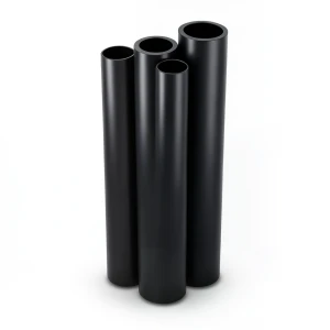 HDPE Pipes PE 80 Pressure 6 Bar Diameter 1400 mm Thickness 63.7 mm Black