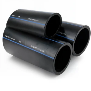أنابيب HDPE PE 100 ضغط 16 بار قطر خارجي 75 مم سمك 6.8 مم لون أسود | مصنع أنظمة الانابيب السعودي (SPS)