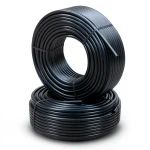 أنابيب HDPE PE 80 ضغط 10 بار قطر 25 مم سمك 1.9 مم لون أسود