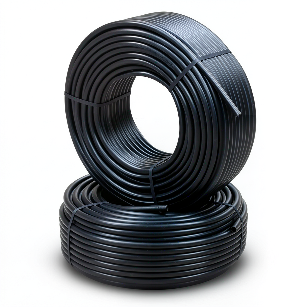HDPE Pipes PE 80 Pressure 10 Bar 25 mm Diameter 1.9 mm Thickness Black