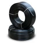 أنابيب HDPE PE 80 ضغط 10 بار قطر 32 مم سمك 2.4 مم أسود