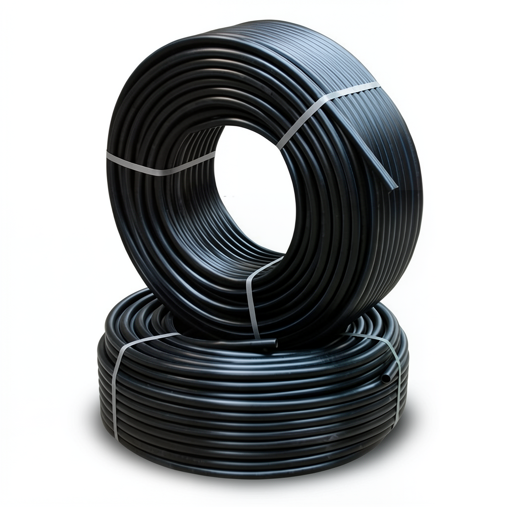أنابيب HDPE PE 80 ضغط 10 بار قطر 32 مم سمك 2.4 مم أسود