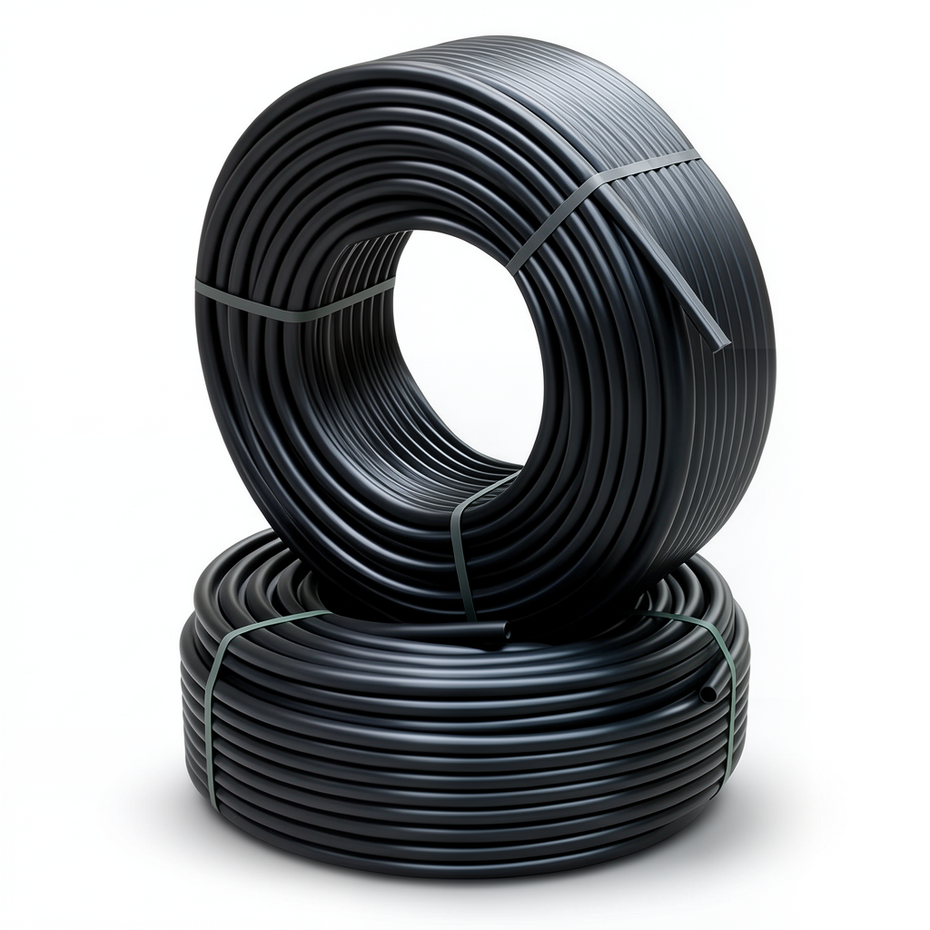 أنابيب HDPE PE 80 ضغط 10 بار قطر خارجي 40 مم سمك 3 مم لون أسود