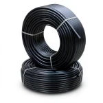 أنابيب HDPE PE 80 ضغط 10 بار قطر خارجي 75 مم سمك 5.6 مم لون أسود