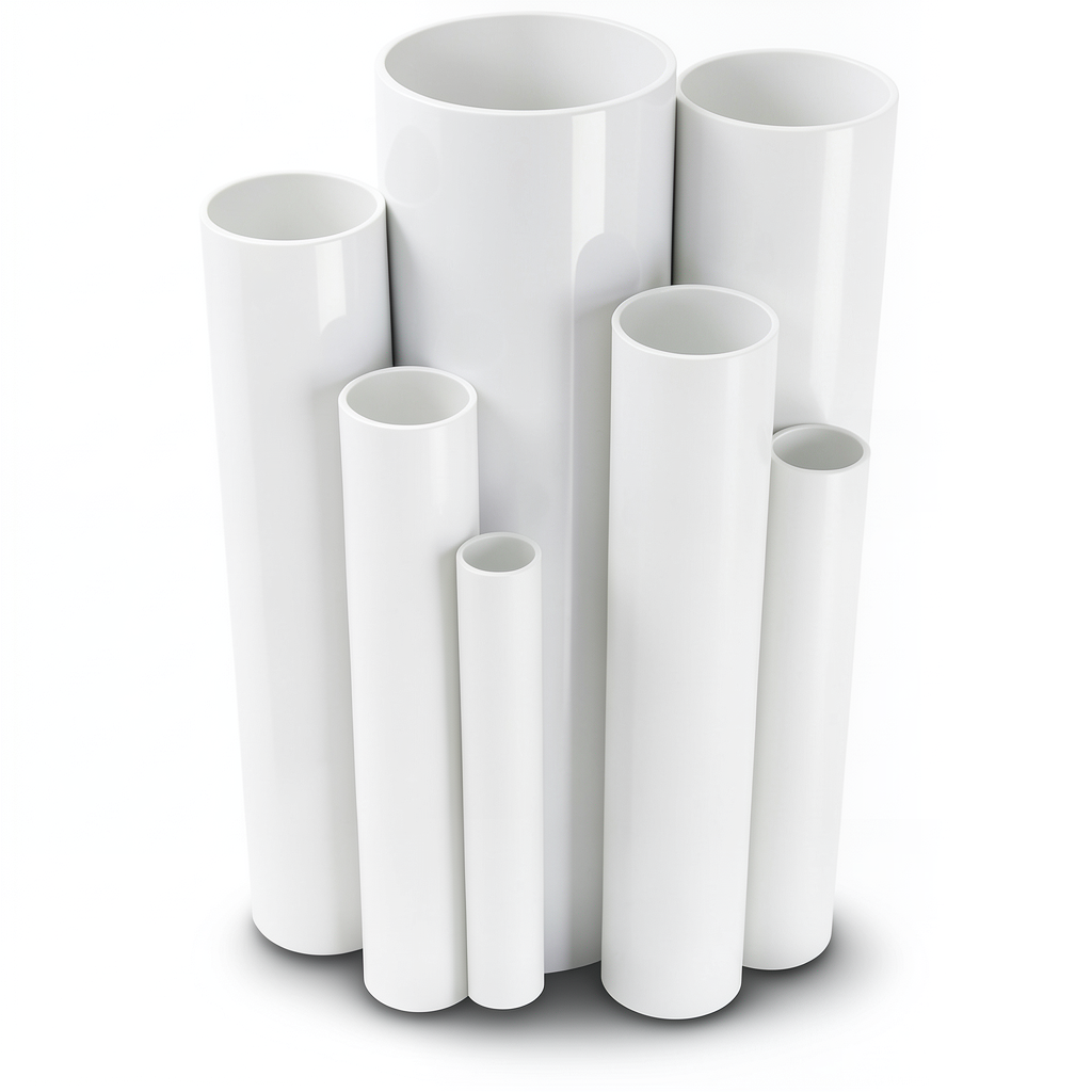 مواسير UPVC ضغط 4 بار قطر خارجي 110 مم سمك 2.2 مم لون أبيض