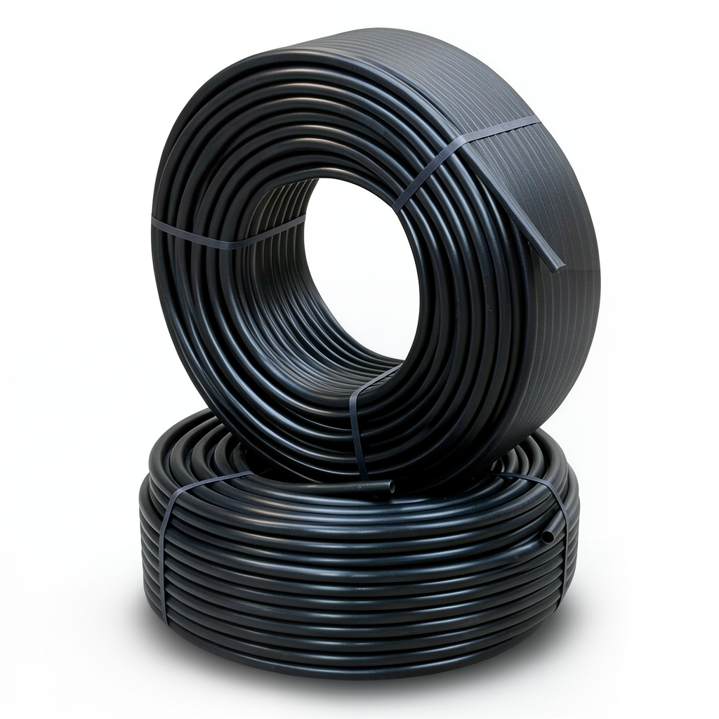 أنابيب HDPE الراجحي PE 80 ضغط 10 بار قطر خارجي 110 مم سمك 8.1 مم لون اسود