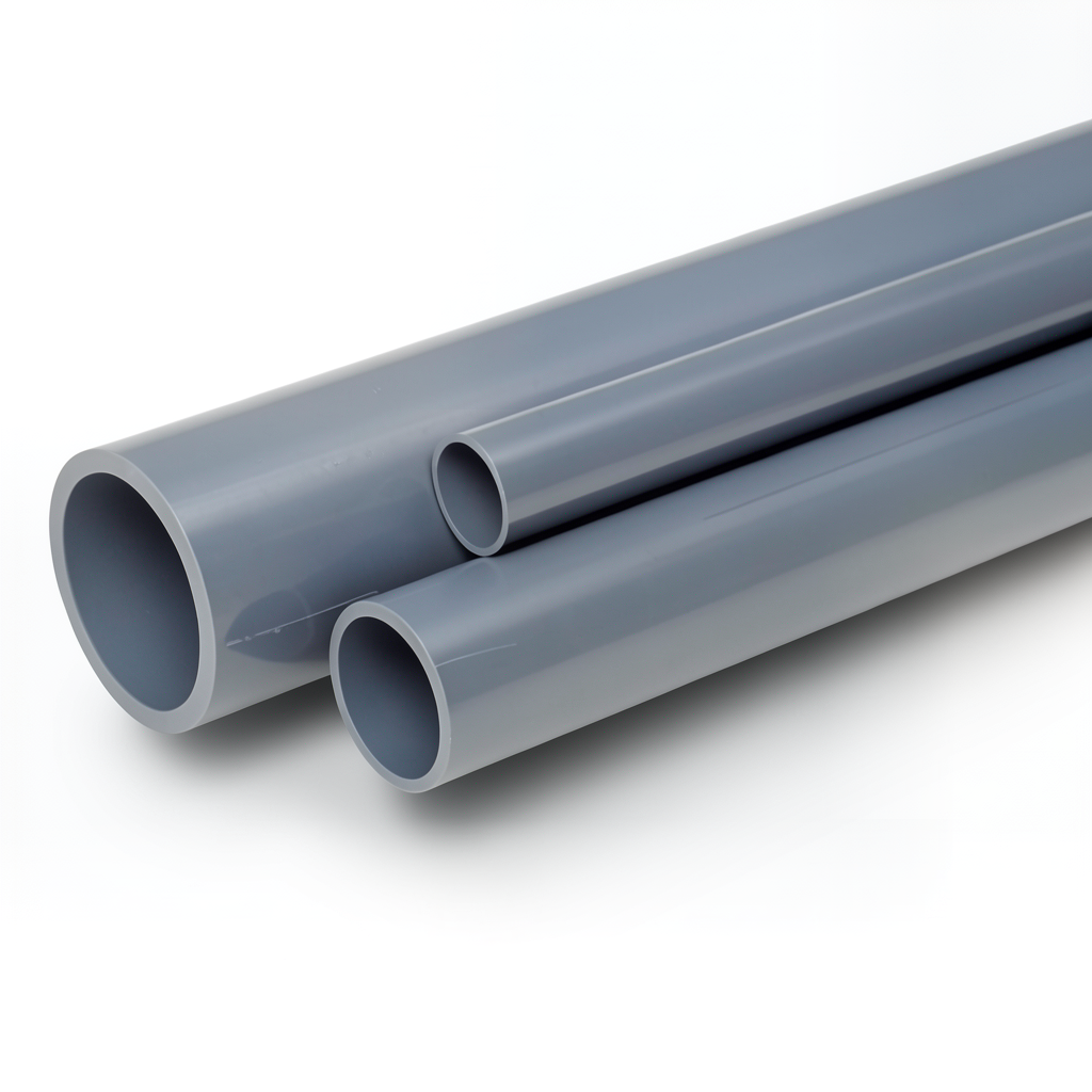 مواسير UPVC ضغط اسمي 12.5 بار قطر خارجي 180 مم سمك 8.6 مم