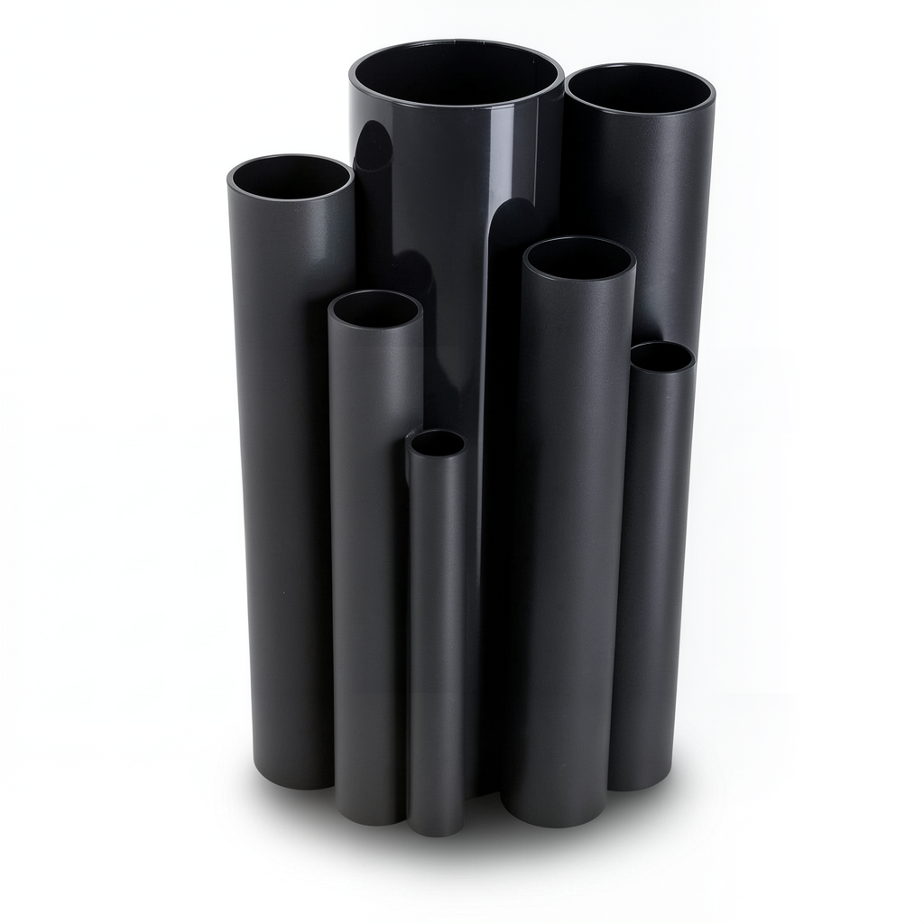 مواسير UPVC ضغط 4 بار قطر خارجي 110 مم سمك 2.2 مم لون اسود