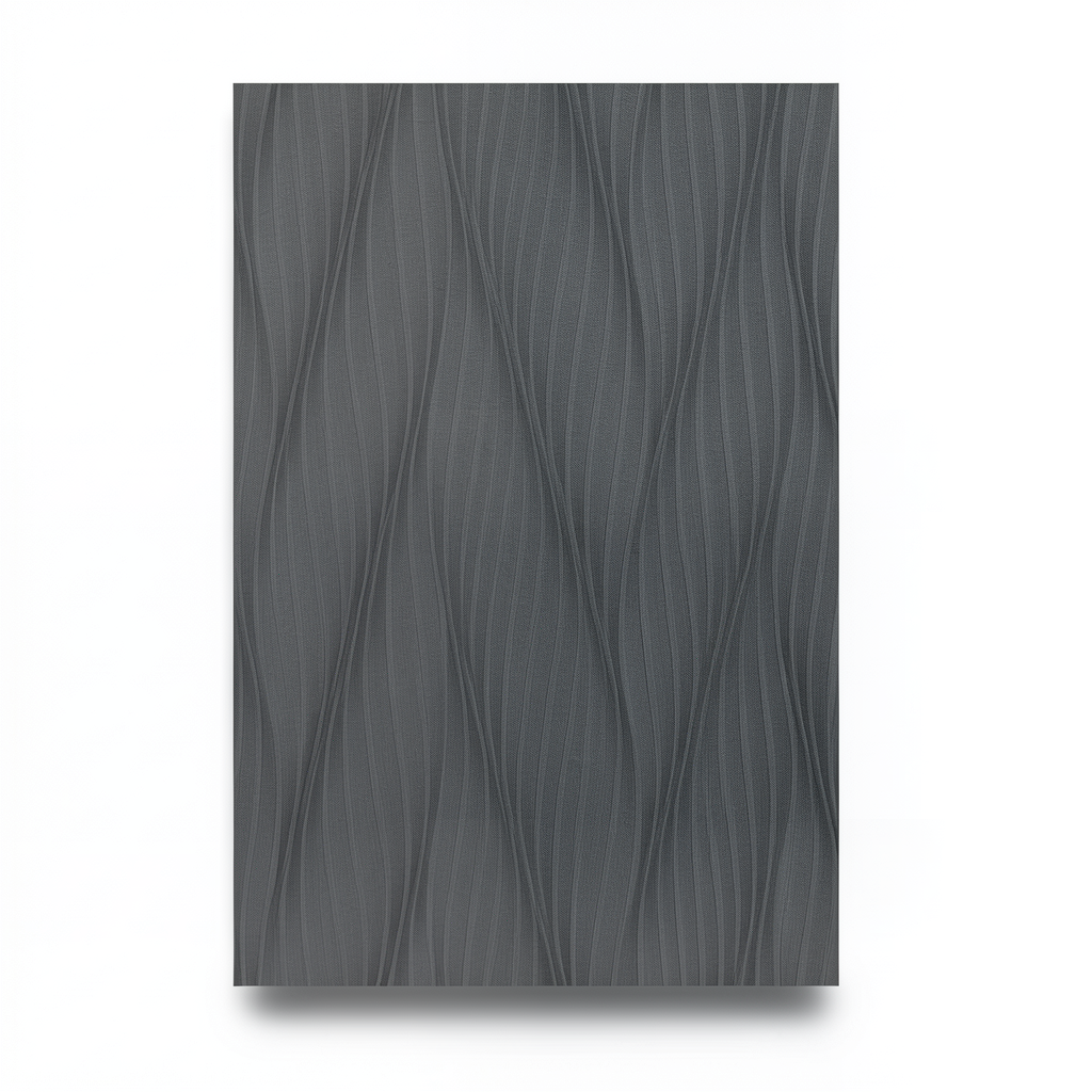 Wavy Wallpaper 10m x 0.53m Dark Gray, Model 10033-15