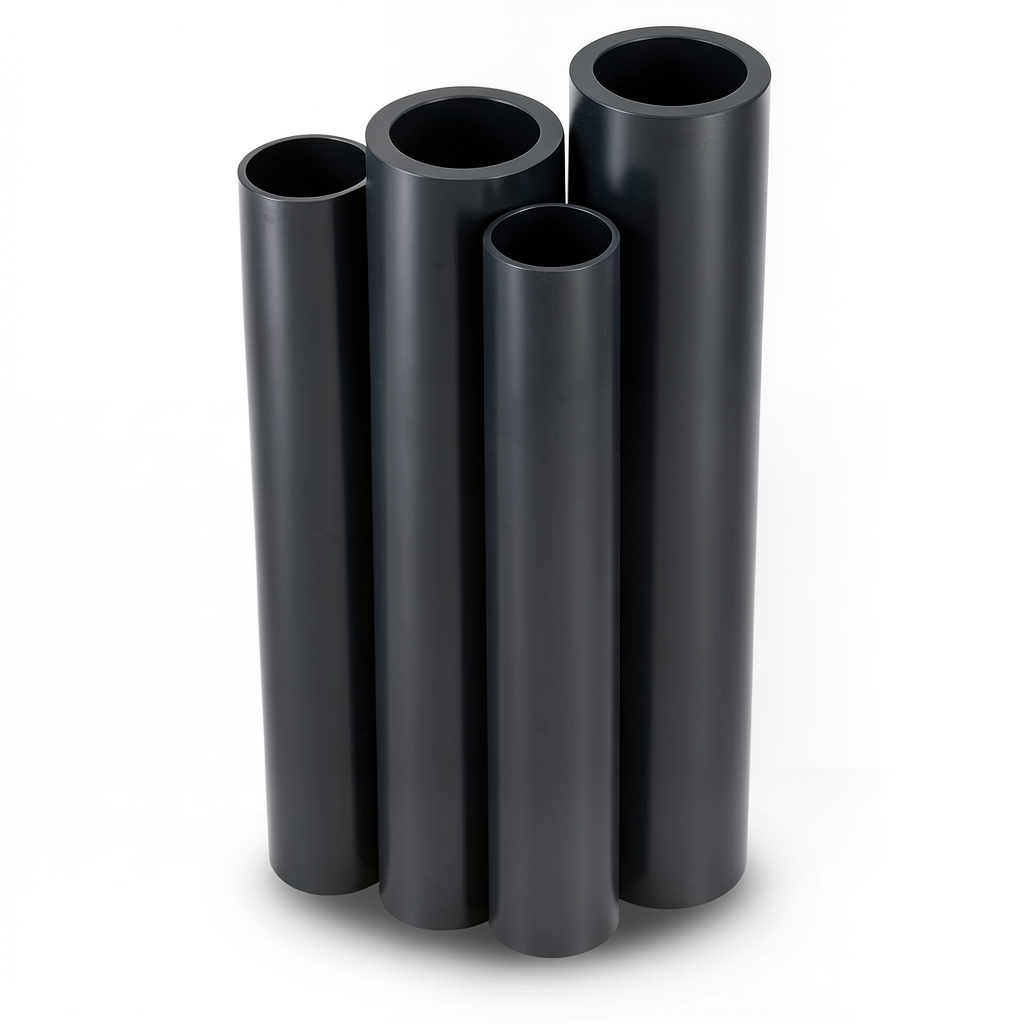 أنابيب HDPE الراجحي PE 80 ضغط 10 بار قطر 180 مم سمك 13.3 مم أسود