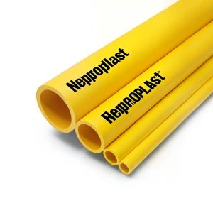 مواسير HDPE نيبروبلاست PE 80 ضغط 10 بار قطر 500 مم سمك 36.8 مم لون أصفر | نيبروبلاست