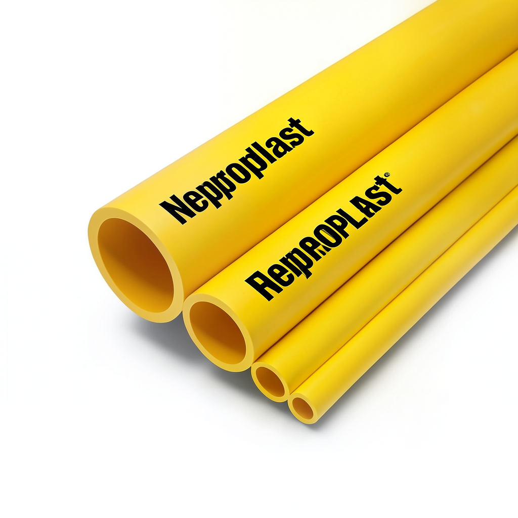 Neproplast HDPE Pipes PE 80 Pressure 10 Bar Diameter 500 mm Thickness 36.8 mm Yellow | NEPROPLAST