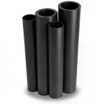 أنابيب HDPE PE 80 ضغط 10 بار قطر خارجي 225 مم سمك 16.6 مم لون أسود