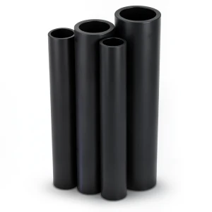 أنابيب HDPE PE 80 ضغط 10 بار قطر 280 مم سمك 20.6 مم أسود
