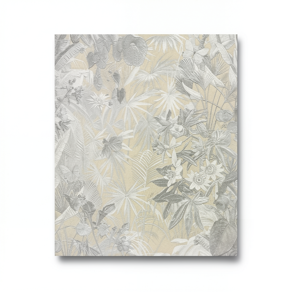 Italian Wall Covering Gray with Beige, 10m x 1.06m, Model BM29044