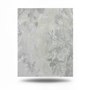 Italian Wall Covering Gray with Beige, 10m Length, 1.06m Width