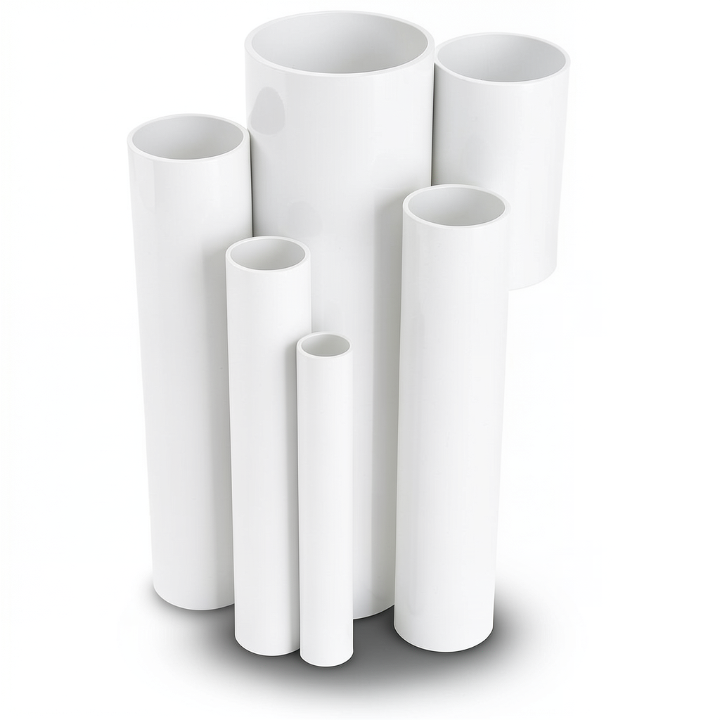 مواسير UPVC ضغط 10 بار قطر خارجي 110 مم سمك 5.3 مم لون أبيض