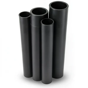 مواسير HDPE PE 80 ضغط 6 بار قطر 1400 مم سمك 63.7 مم لون أسود