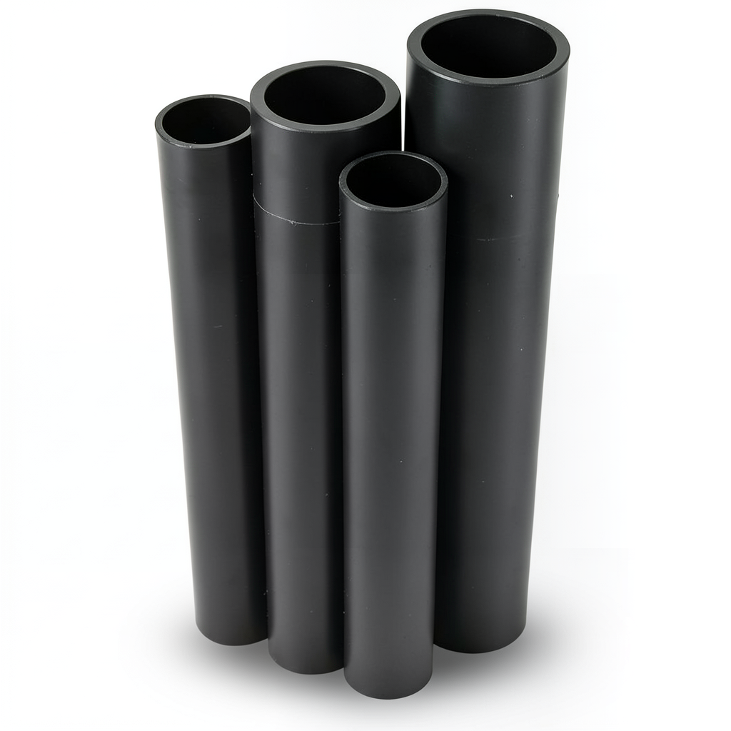 مواسير HDPE PE 80 ضغط 6 بار قطر 1400 مم سمك 63.7 مم لون أسود