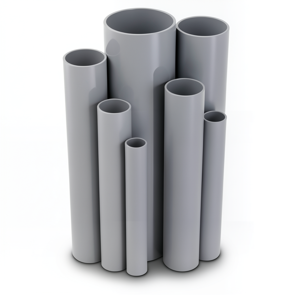 UPVC Pipes Nominal Pressure 15 Bar Outside Diameter 140.4 mm Thickness 10.4 mm Gray