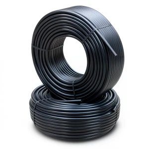 أنابيب HDPE PE 80 ضغط 10 بار قطر 20 مم سمك 1.8 مم أسود
