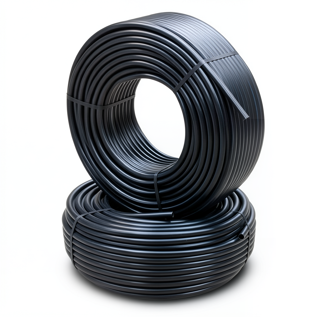 HDPE Pipes PE 80 Pressure 10 Bar Diameter 20 mm Thickness 1.8 mm Black