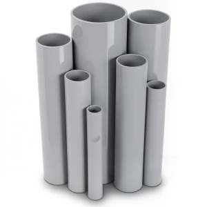 UPVC Pipes 15 Bar Pressure 114.5 mm Diameter 8.4 mm Thickness Gray