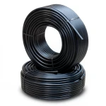 أنابيب HDPE PE 80 ضغط 10 بار قطر 32 مم سمك 2.4 مم أسود