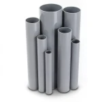 مواسير UPVC جدول 80 مقاس 8 إنش سمك 10.97 مم لون رمادي