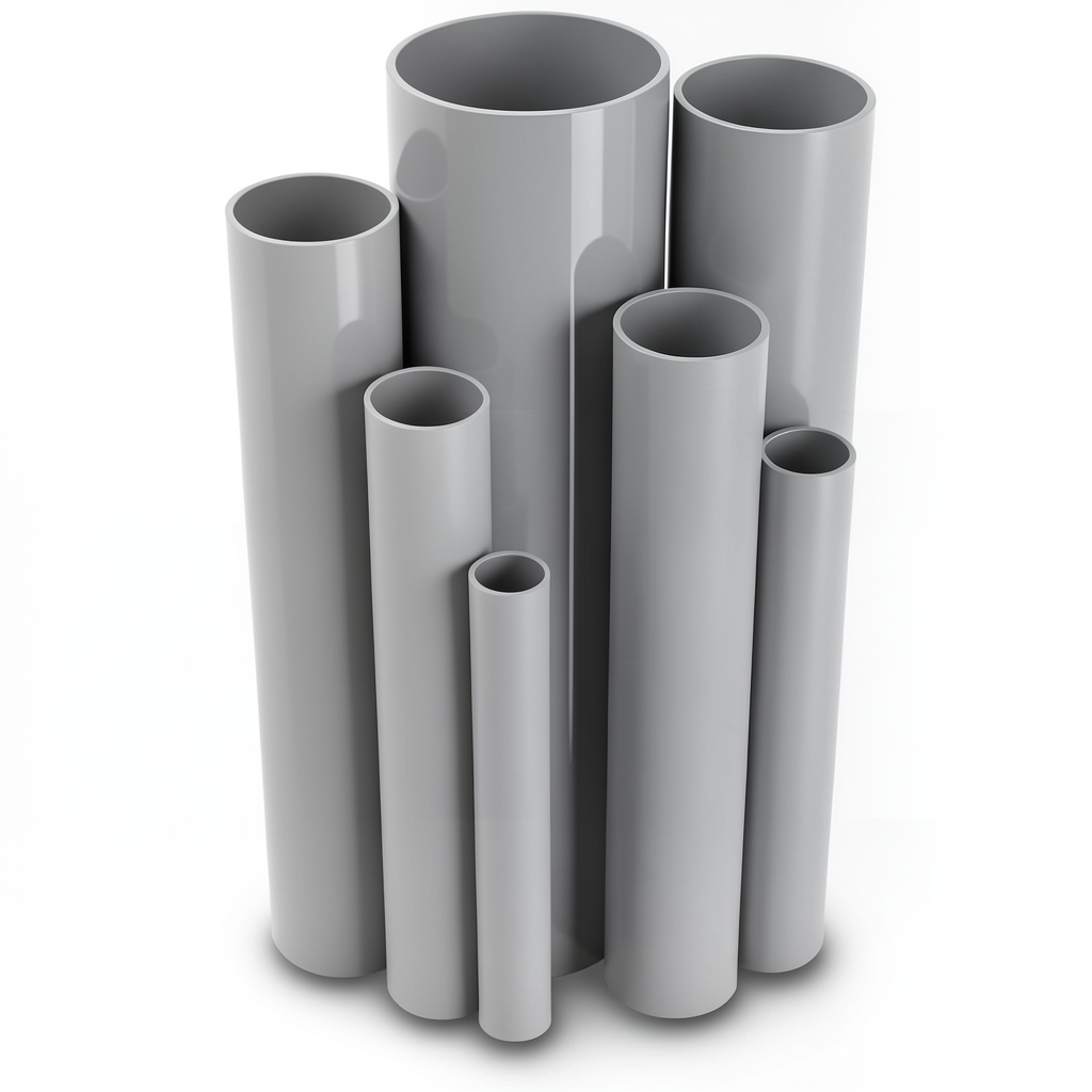 مواسير UPVC قطر خارجي 60.5 مم سمك 2.2 مم لون رمادي