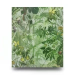Italian Wallpaper 10m x 1.06m Green Color, Model BM29043