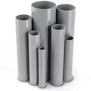 UPVC Pipes Nominal Pressure 15 Bar Outside Diameter 140 mm Thickness 9 mm Gray