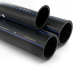 مواسير HDPE انظمة الأنابيب السعودى PE 80 ضغط 8 بار قطر خارجي 63 مم سمك 3.8 مم لون اسود