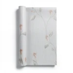 Italian Wallpaper 10m x 0.53m Pale Grey, Model 6255
