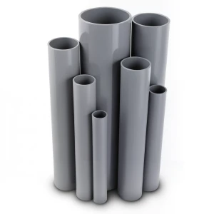 UPVC Pipes 60.2 mm Outside Diameter 1.8 mm Thickness Gray