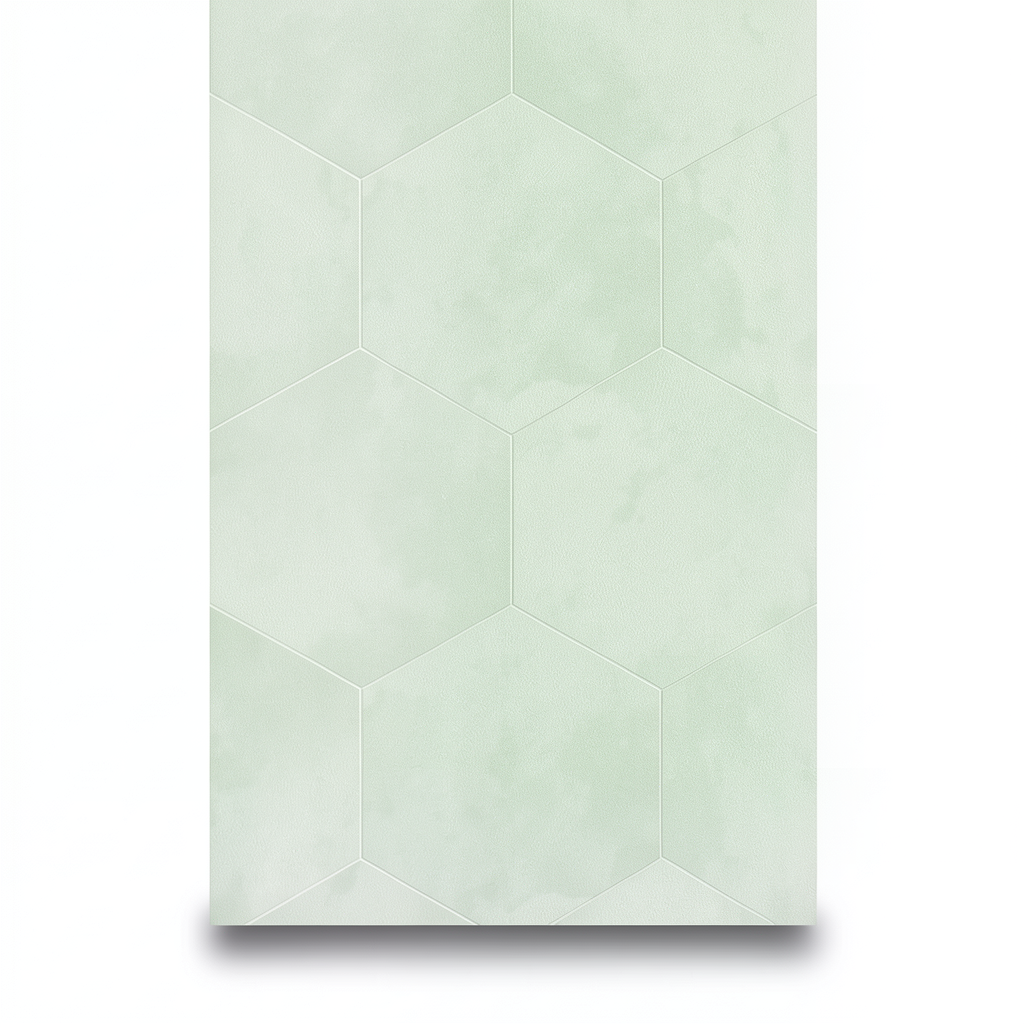 Geometric Wallpaper 10m, Pale Green Color, Model Z80006
