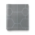 Italian Wall Decoration Geometric Design Gray, Roll Length 10 m
