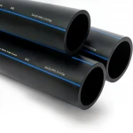 مواسير HDPE السعودي PE 80 ضغط 8 بار قطر خارجي 140 مم سمك 8.3 مم لون اسود
