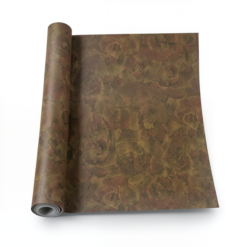 Italian Wallpaper Pattern Design Brown Color, Size 10mx0.70m, Model 14086