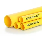 HDPE Pipes PE 80 Pressure 6 Bar Outside Diameter 200 mm Thickness 9.1 mm Yellow | NEPROPLAST