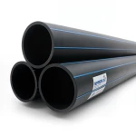أنابيب HDPE PE 80 ضغط 10 بار قطر خارجي 180 مم سمك 13.3 مم أسود | نيبروبلاست