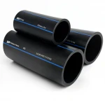 مواسير HDPE السعودي  PE 80 ضغط 8 بار قطر خارجي 160 مم سمك 9.5 مم لون اسود