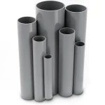 مواسير UPVC جدول 80 مقاس 3 إنش سمك 7.62 مم لون رمادي
