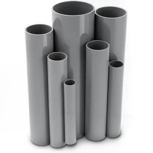 مواسير UPVC جدول 80 مقاس 3 إنش سمك 7.62 مم لون رمادي