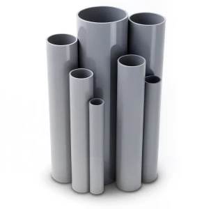 مواسير UPVC جدول 80 مقاس 4 إنش سمك 8.56 مم لون رمادي