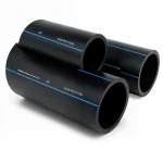 أنابيب HDPE السعودي PE 80 ضغط 5 بار قطر خارجي 110 مم سمك 4.2 مم لون اسود