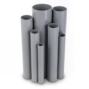 مواسير UPVC جدول 80 مقاس 5 إنش سمك 9.52 مم لون رمادي